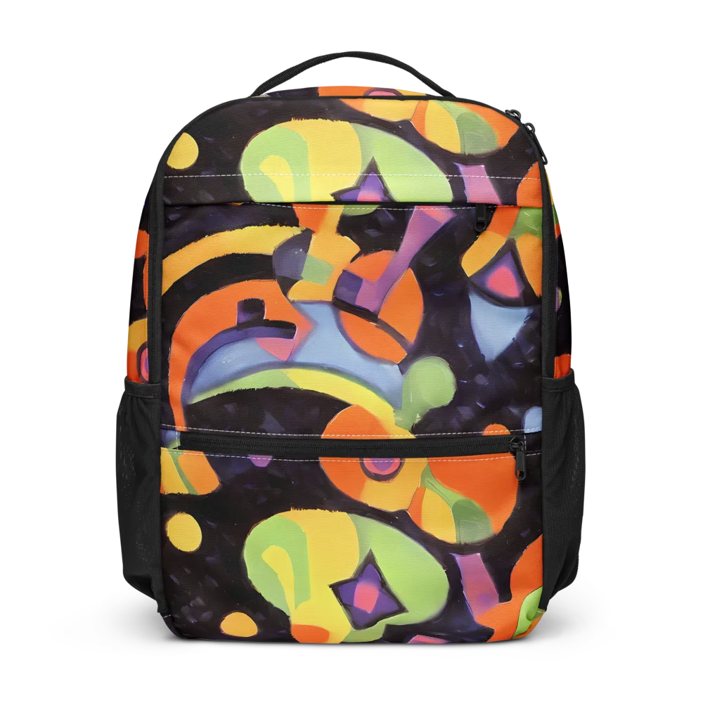 Neon Symphony on Utility Backpack — Front