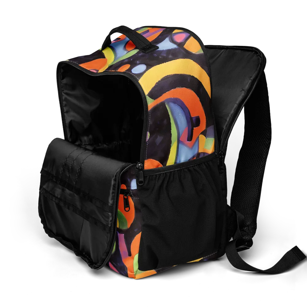 Neon Symphony on Utility Backpack — Product details 2