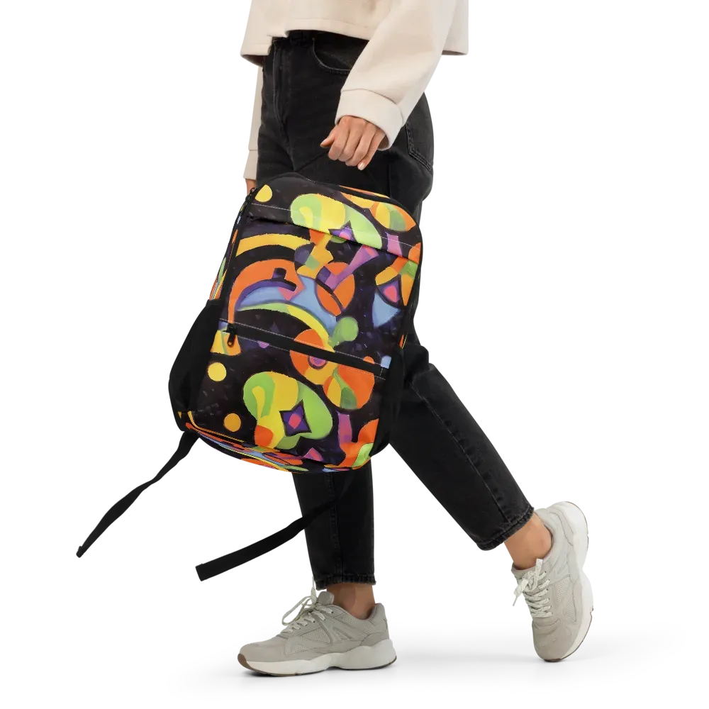Neon Symphony on Utility Backpack — Front