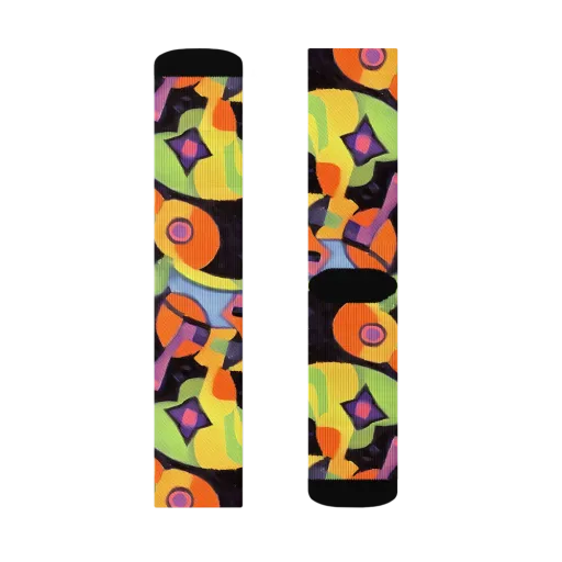 Neon Symphony on a Socks