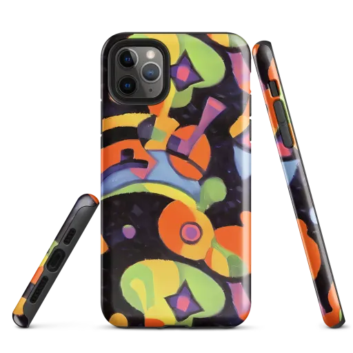 Neon Symphony on a Tough Case for iPhone®