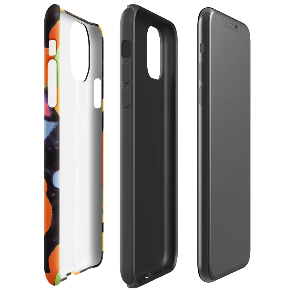Neon Symphony on Tough Case for iPhone® — Right