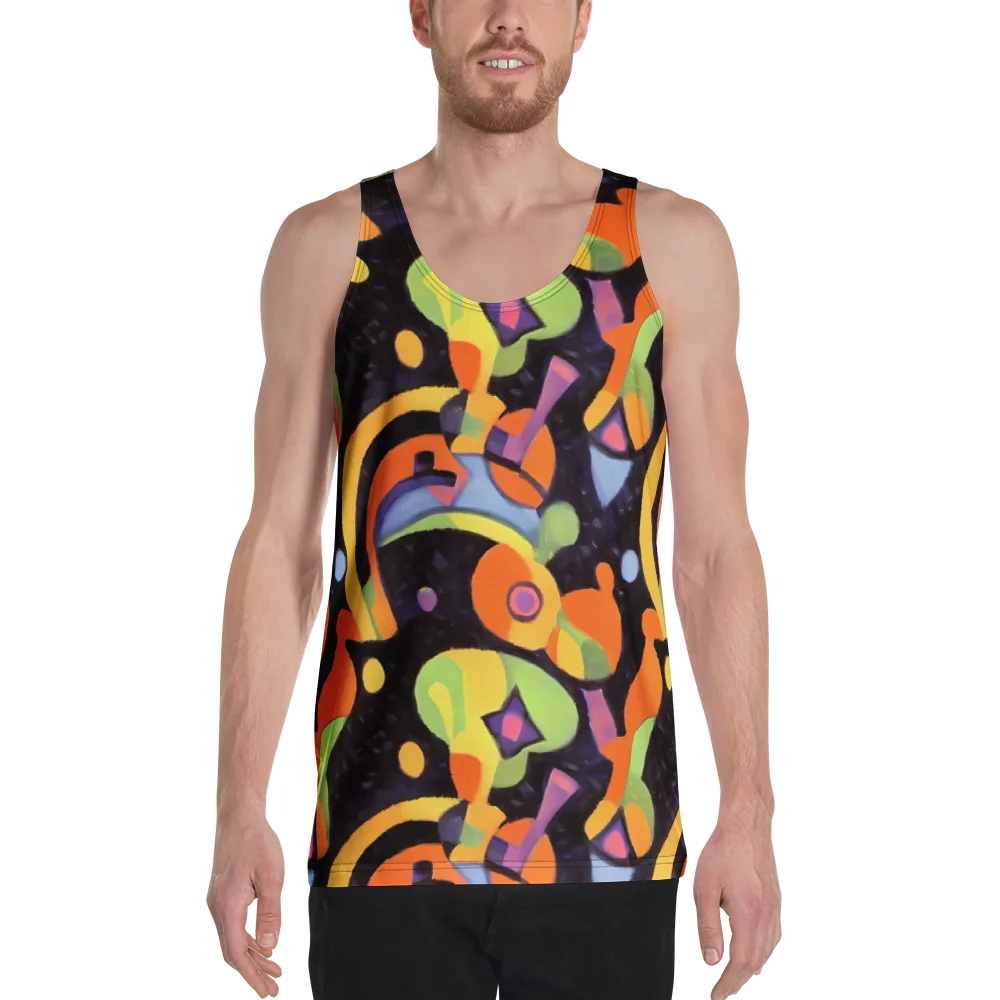 Neon Symphony on Men's Tank Top — Front