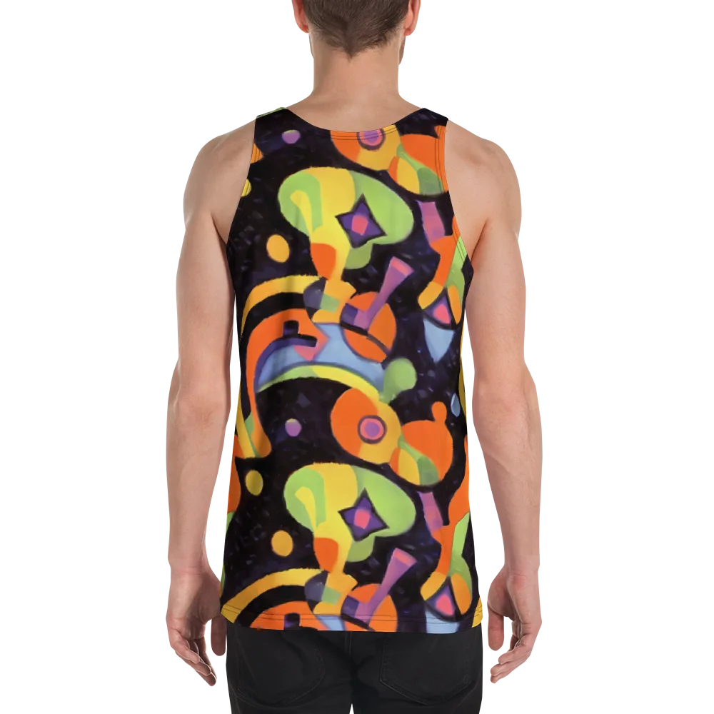 Neon Symphony on Men's Tank Top — Back
