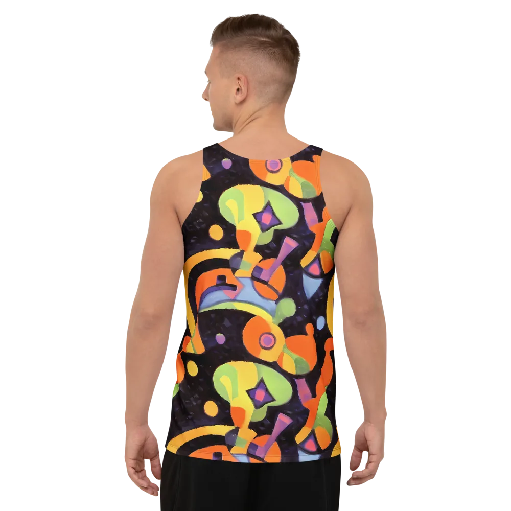 Neon Symphony on Men's Tank Top — Back