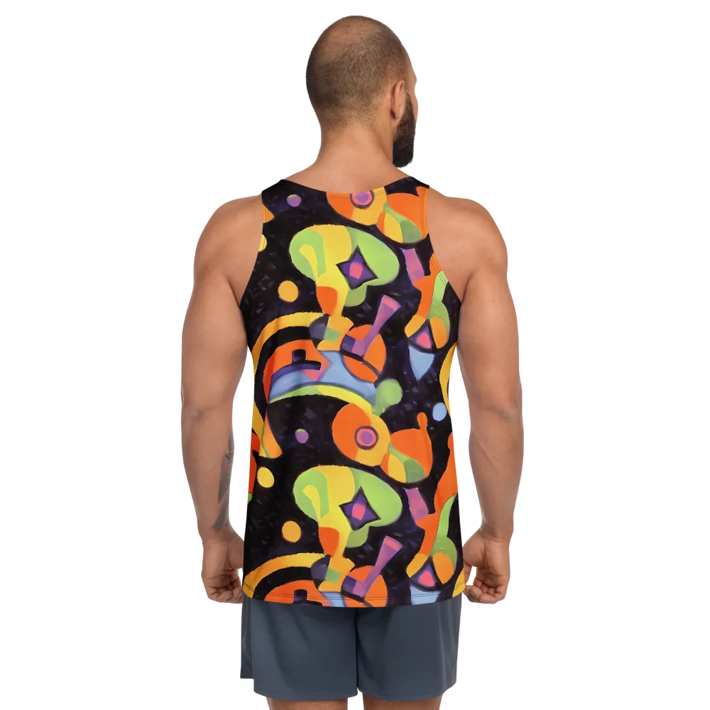 Neon Symphony on Men's Tank Top — Back