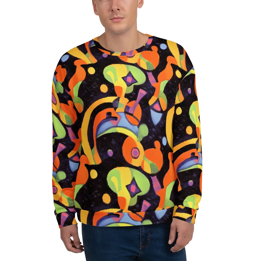 Neon Symphony on Sweatshirt — Front
