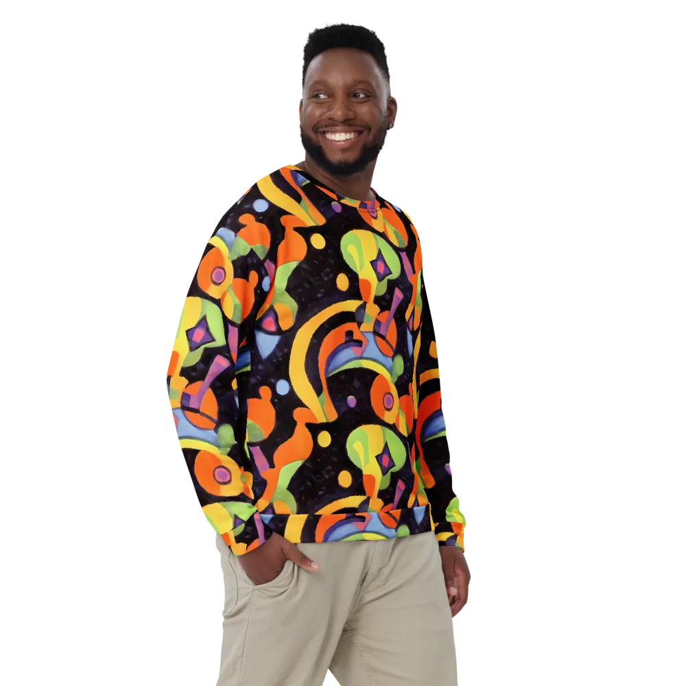 Neon Symphony on Sweatshirt — Front