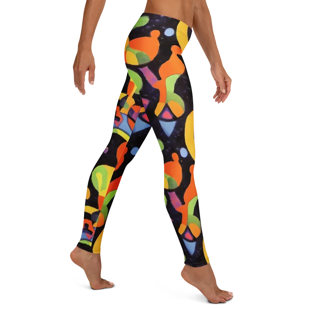 Neon Symphony on Leggings — Right