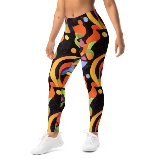 Neon Symphony on a Leggings