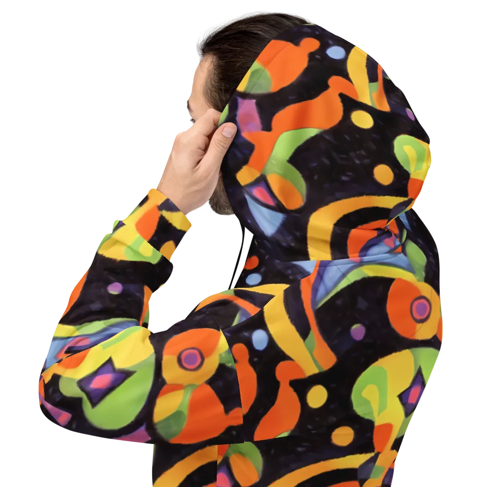 Neon Symphony on Hoodie — Back