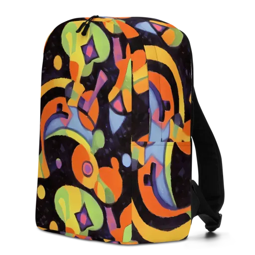 Neon Symphony on a Minimalist Backpack