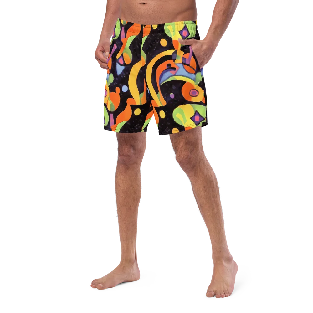 Neon Symphony on Swim Trunks — Left Front