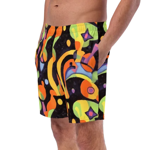 Neon Symphony on a Swim Trunks