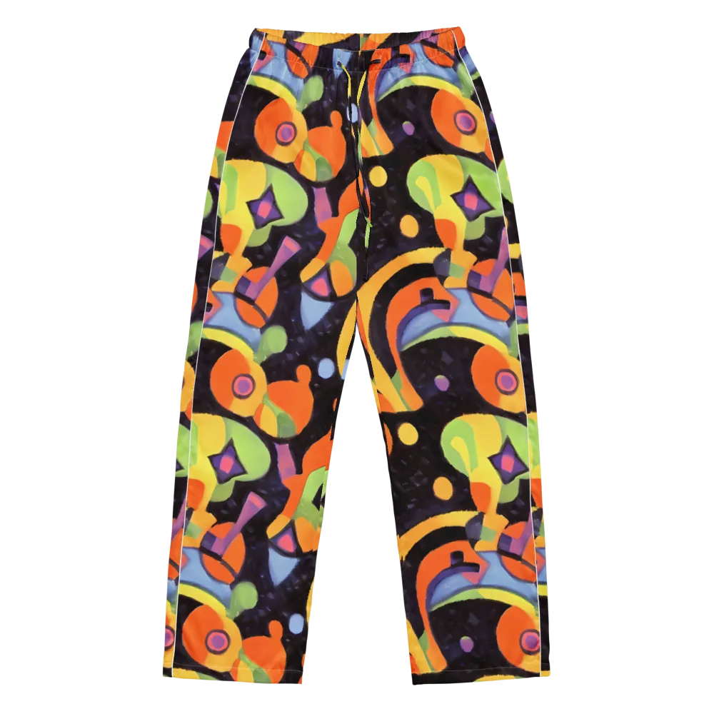 Neon Symphony on Women's Pajama Pants — Front