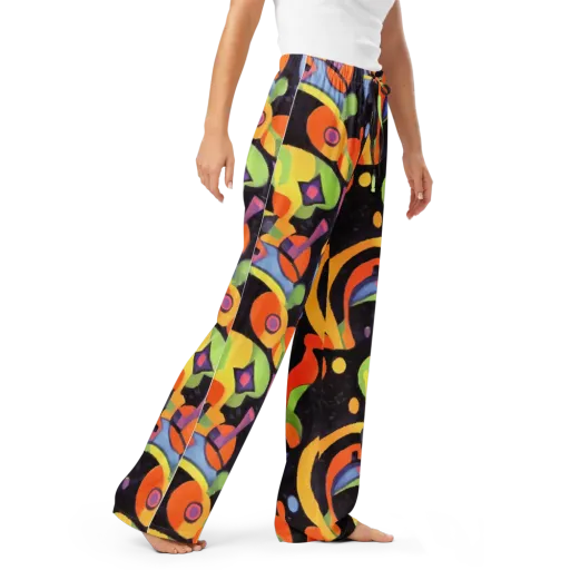 Neon Symphony on a Women's Pajama Pants