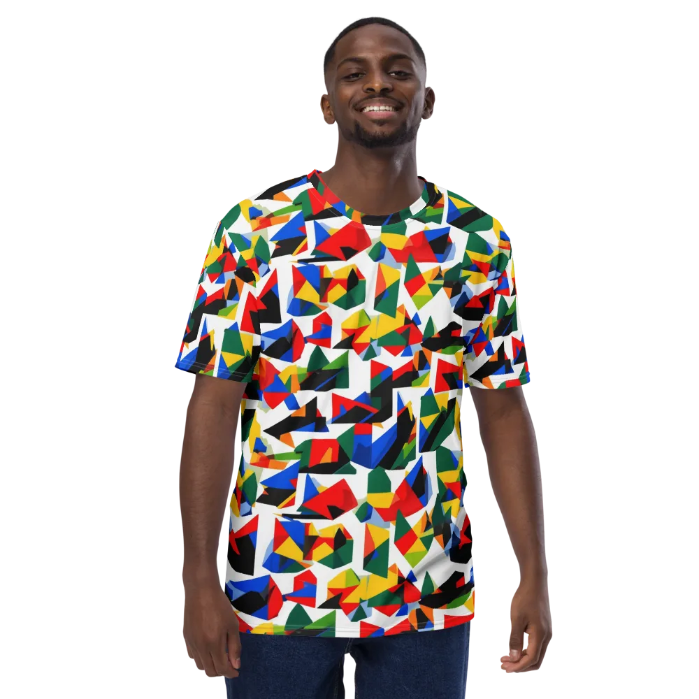 Chromatic Facets on Men's Crew Neck T-Shirt — Front