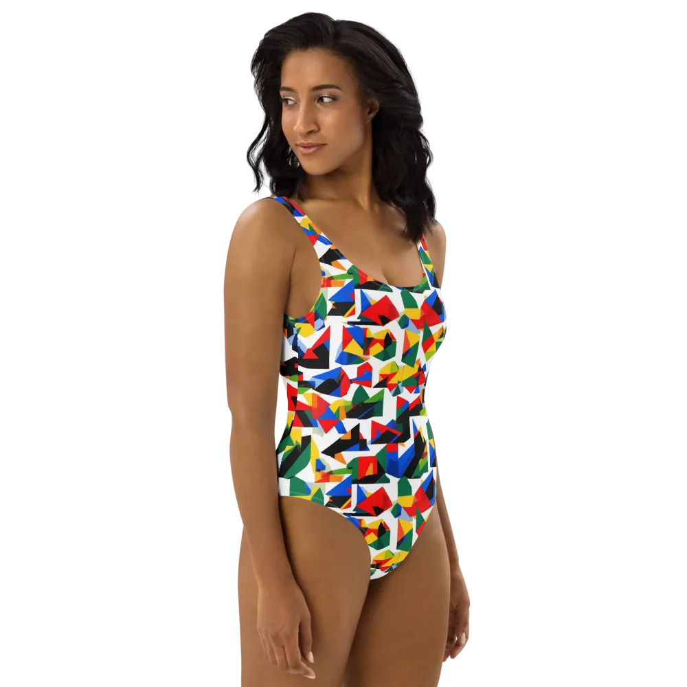 Chromatic Facets on One-Piece Swimsuit — Right