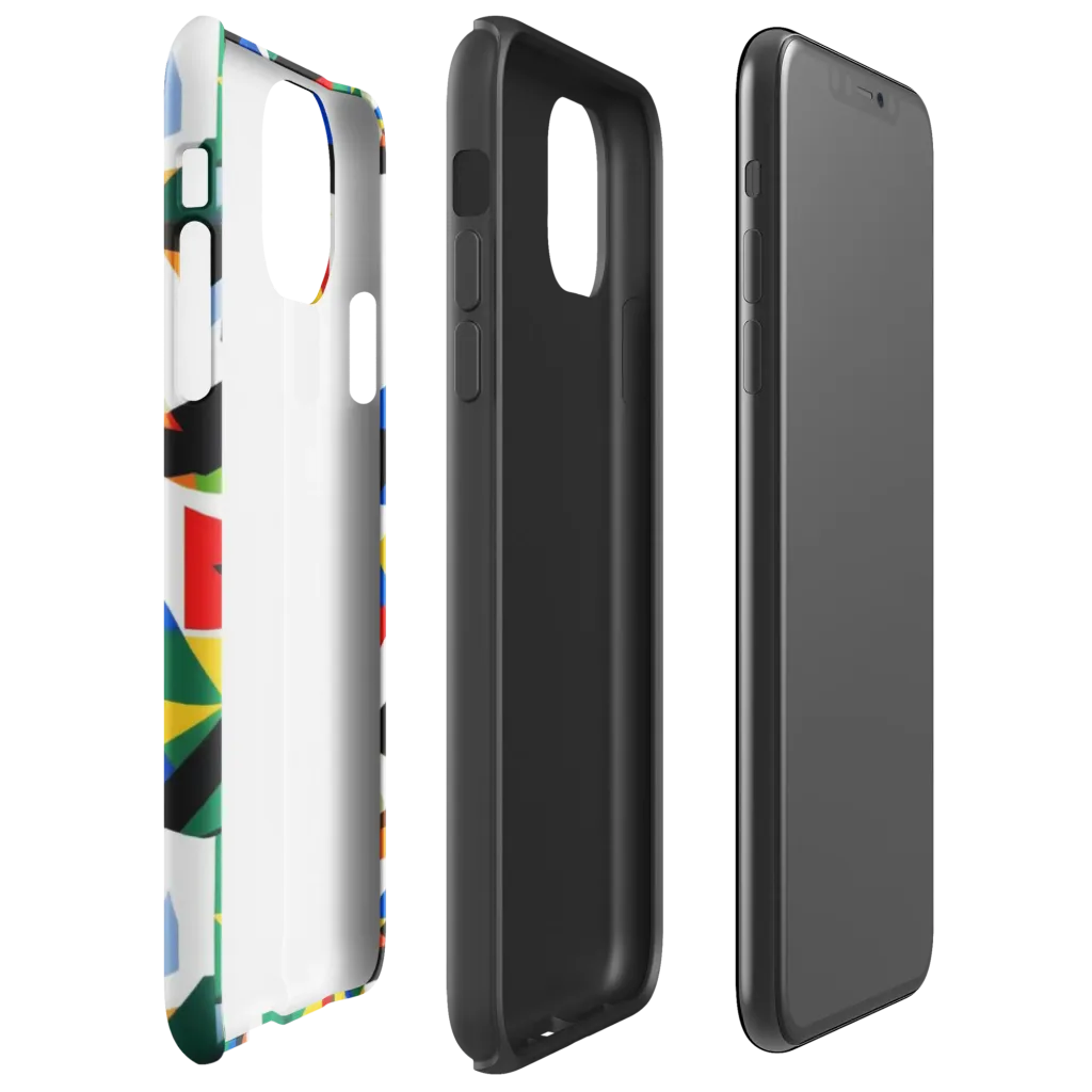 Chromatic Facets on Tough Case for iPhone® — Right