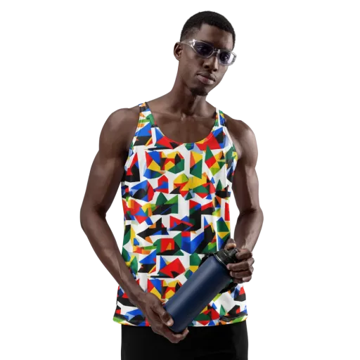 Chromatic Facets on a Men's Tank Top