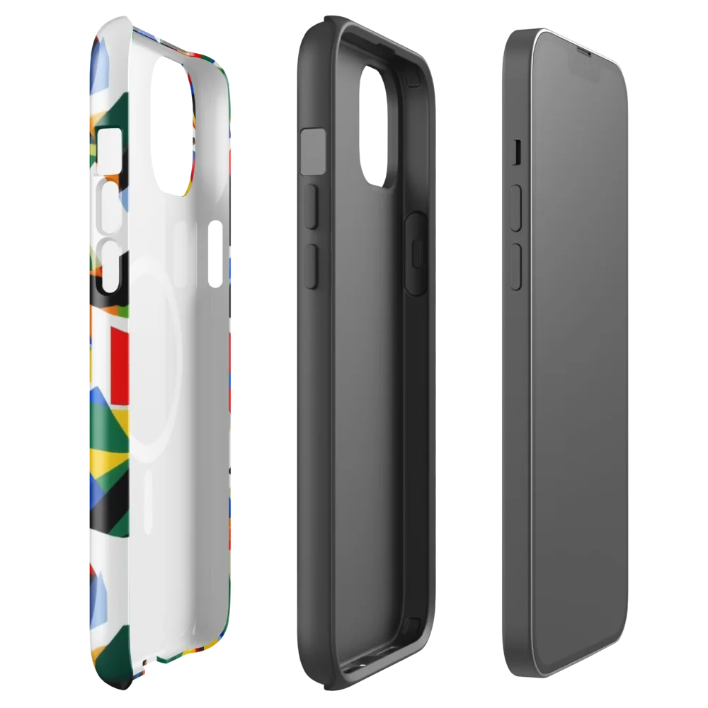 Chromatic Facets on MagSafe Tough Case for iPhone® — Front