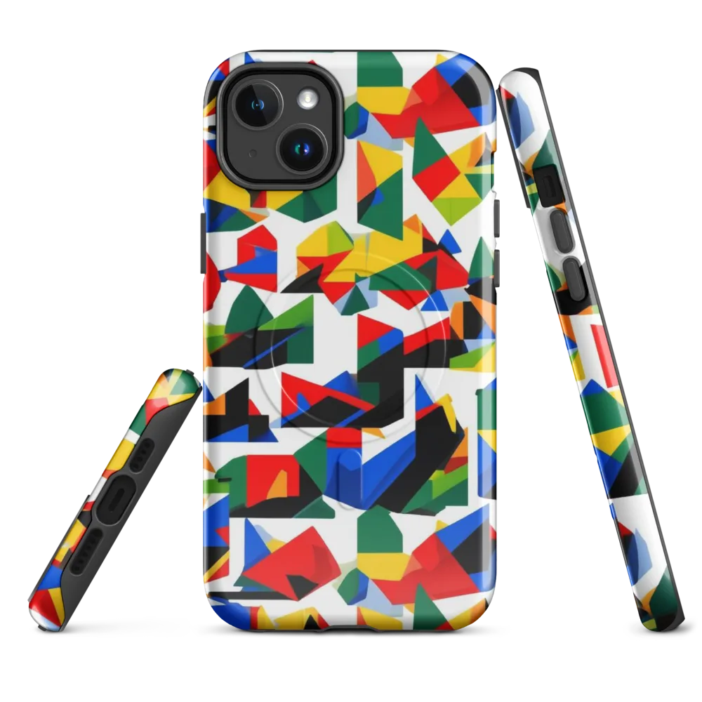 Chromatic Facets on MagSafe Tough Case for iPhone® — Front