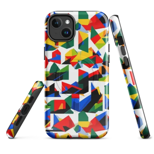 Chromatic Facets on a MagSafe Tough Case for iPhone®
