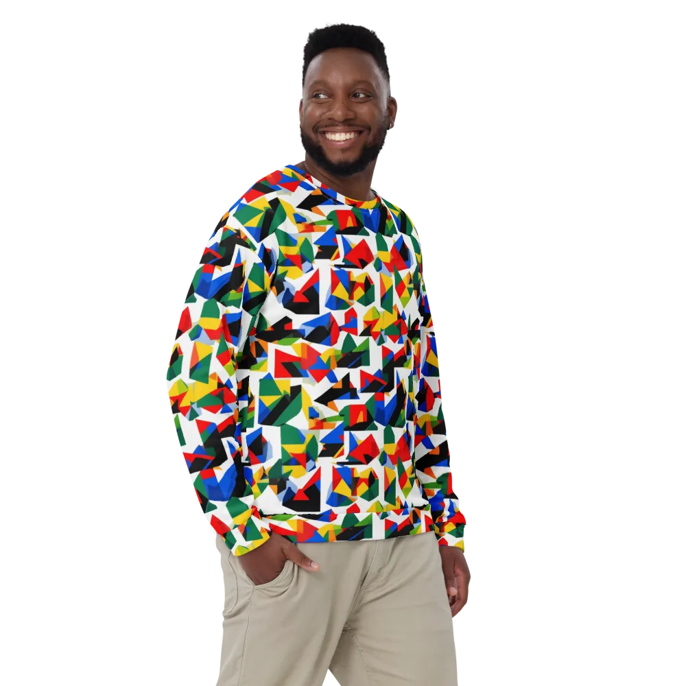 Chromatic Facets on Sweatshirt — Front