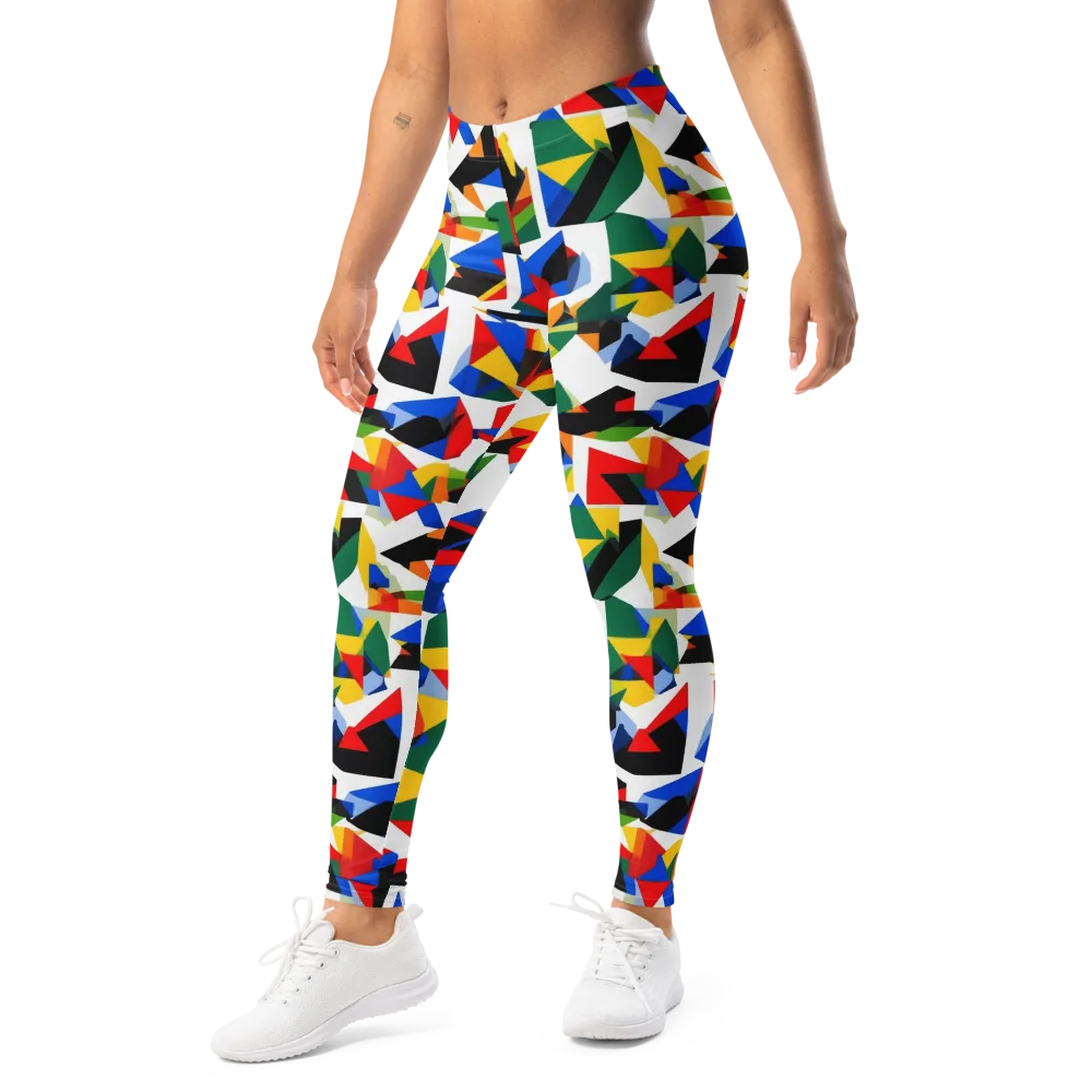 Chromatic Facets on Leggings — Left Front