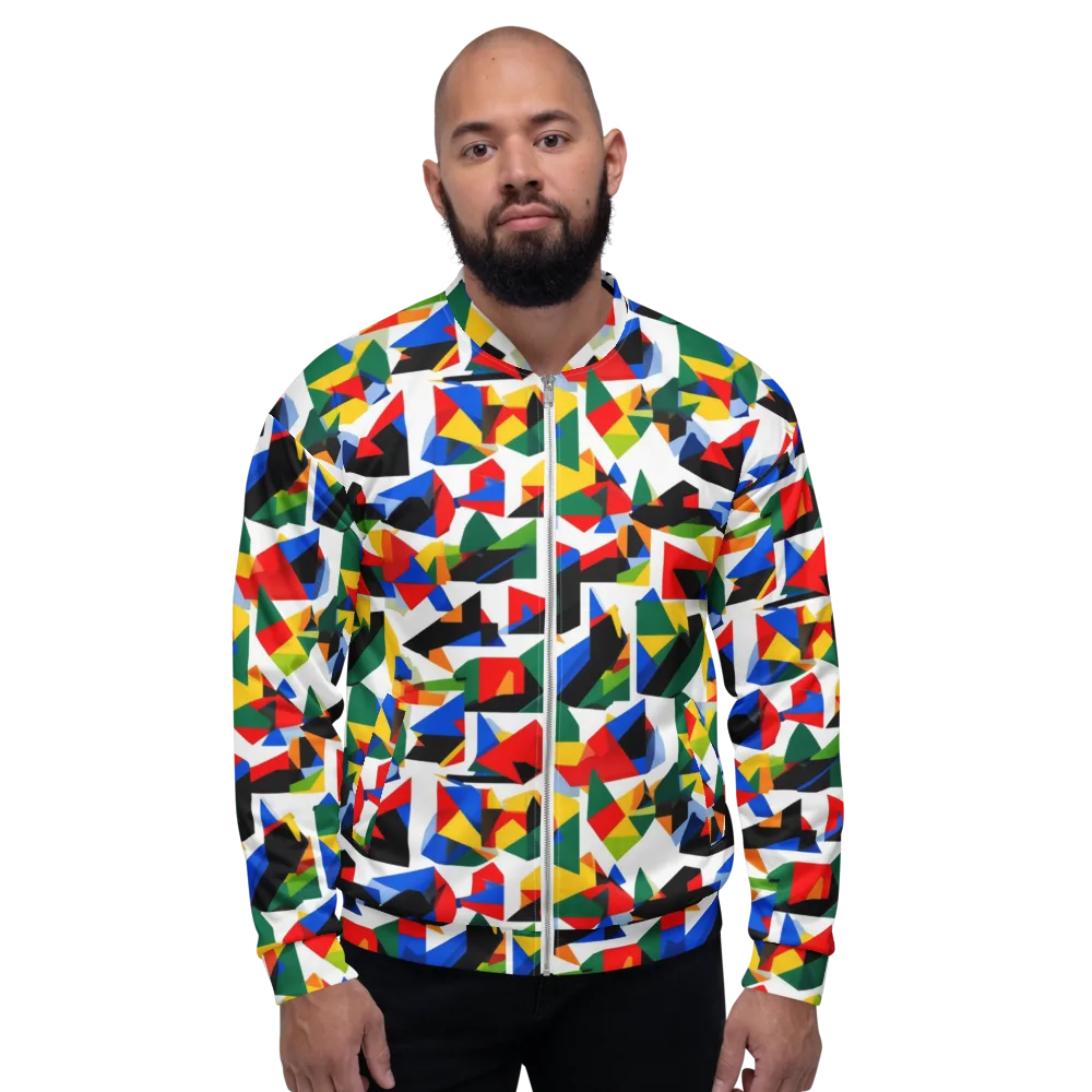 Chromatic Facets on Bomber Jacket — Front