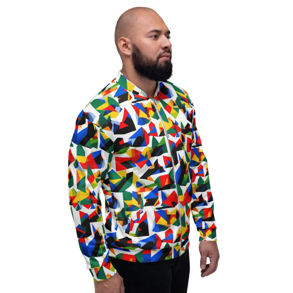 Chromatic Facets on Bomber Jacket — Right