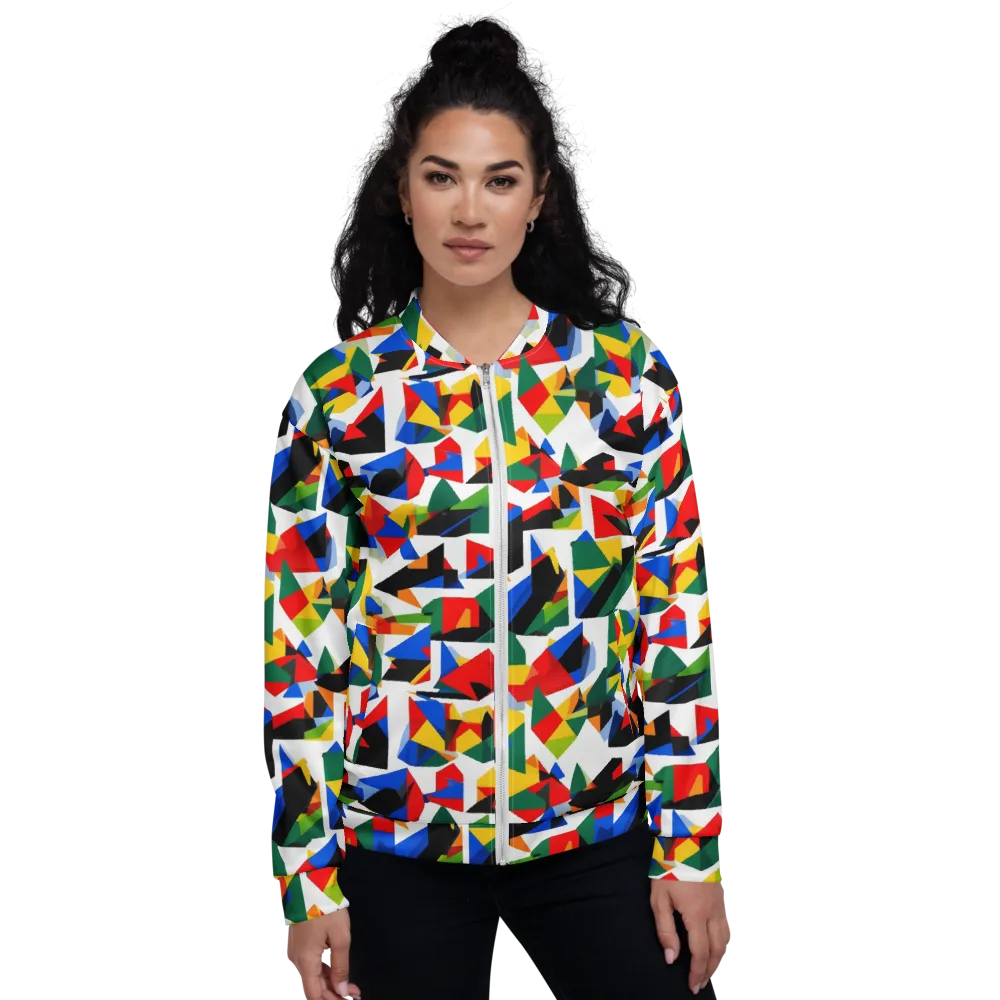 Chromatic Facets on Bomber Jacket — Front