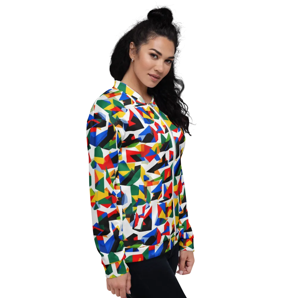 Chromatic Facets on Bomber Jacket — Right