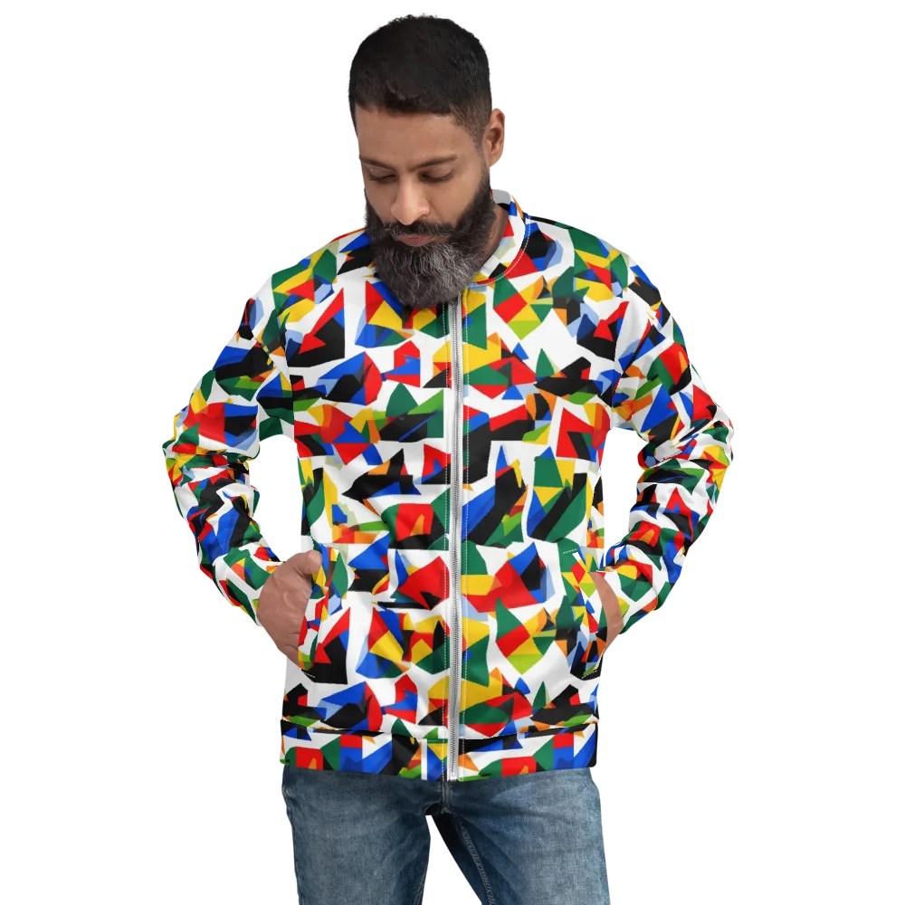 Chromatic Facets on Bomber Jacket — Front