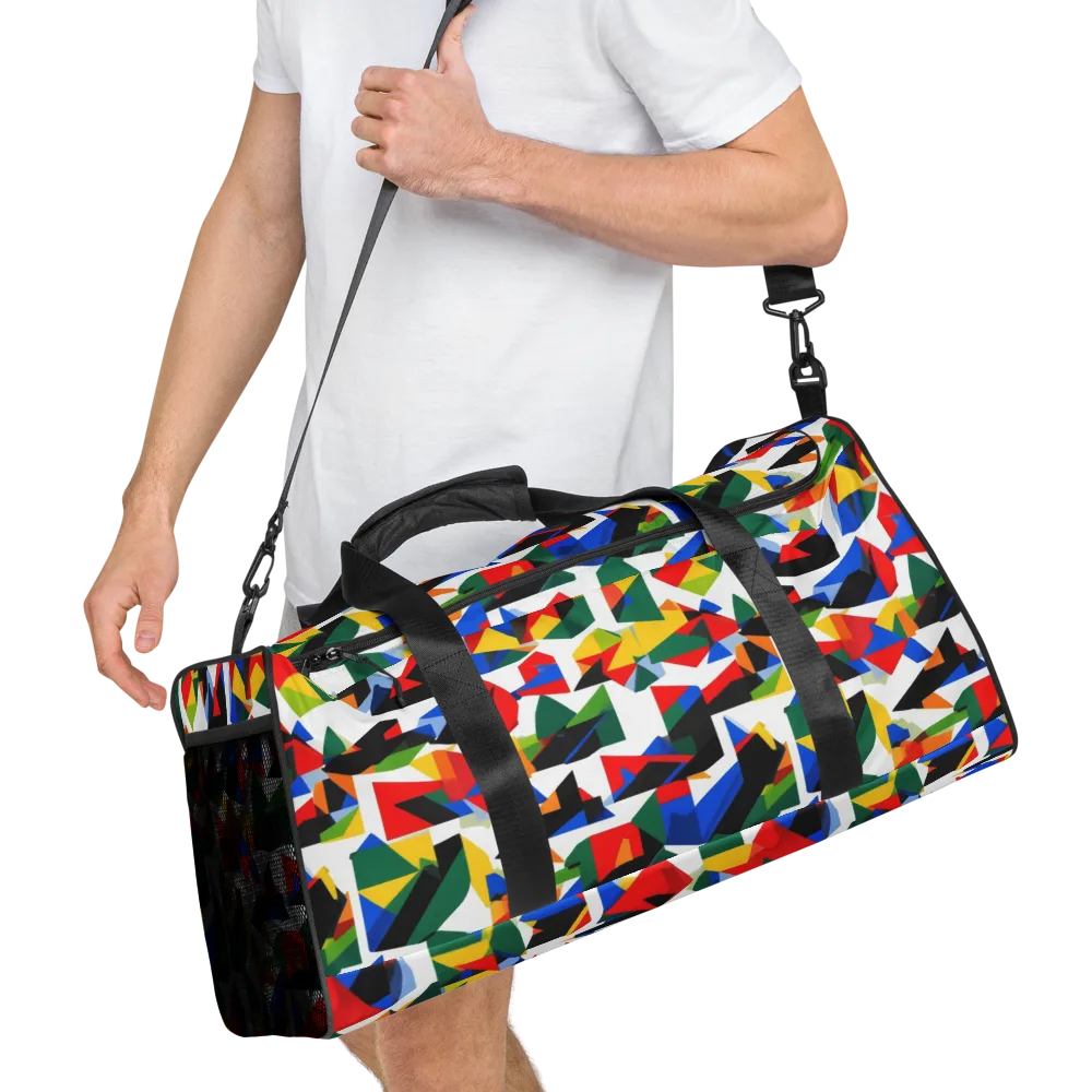 Chromatic Facets on Duffle Bag — Right Front