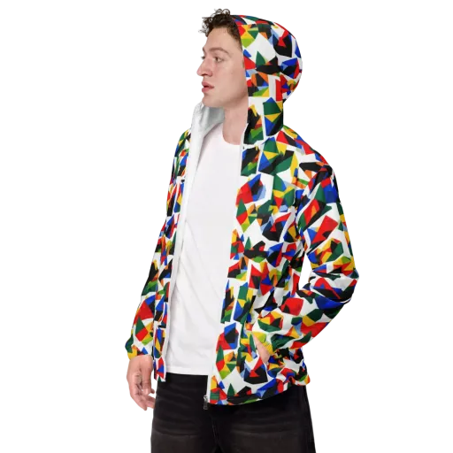 Chromatic Facets on a Men's Windbreaker