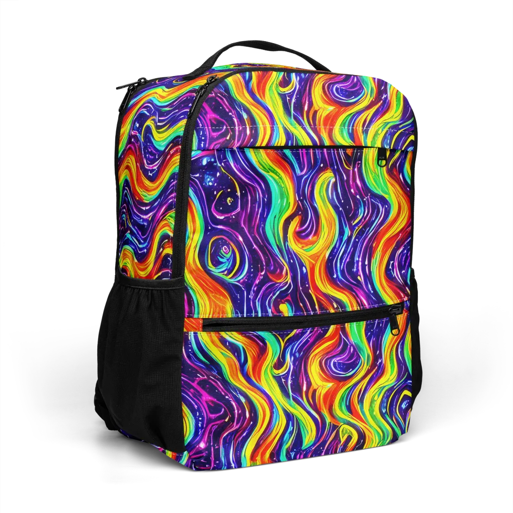 Galactic Flames on Utility Backpack — Right Front