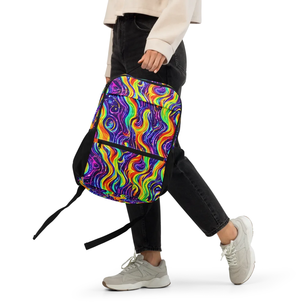 Galactic Flames on Utility Backpack — Front