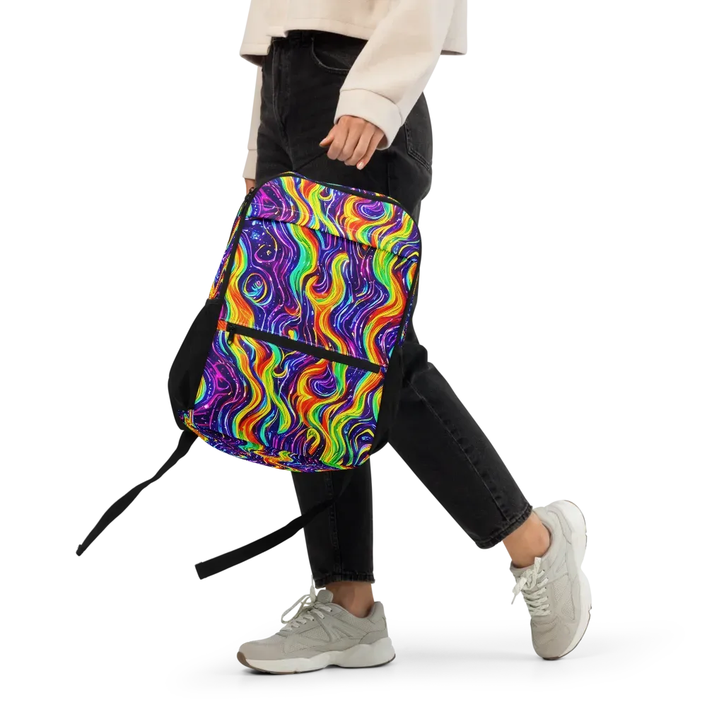 Galactic Flames on Utility Backpack — Front