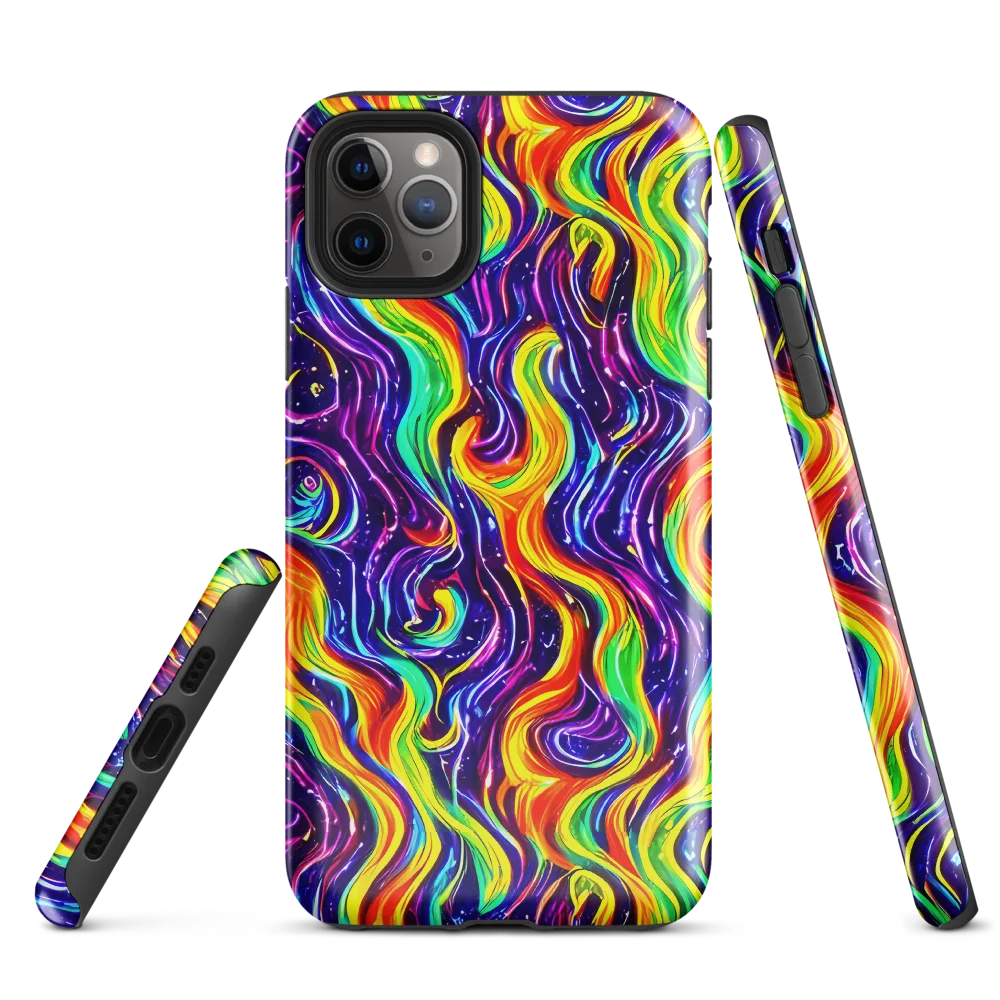 Galactic Flames on Tough Case for iPhone® — Front