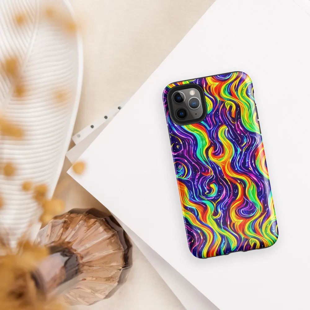 Galactic Flames on Tough Case for iPhone® — Front