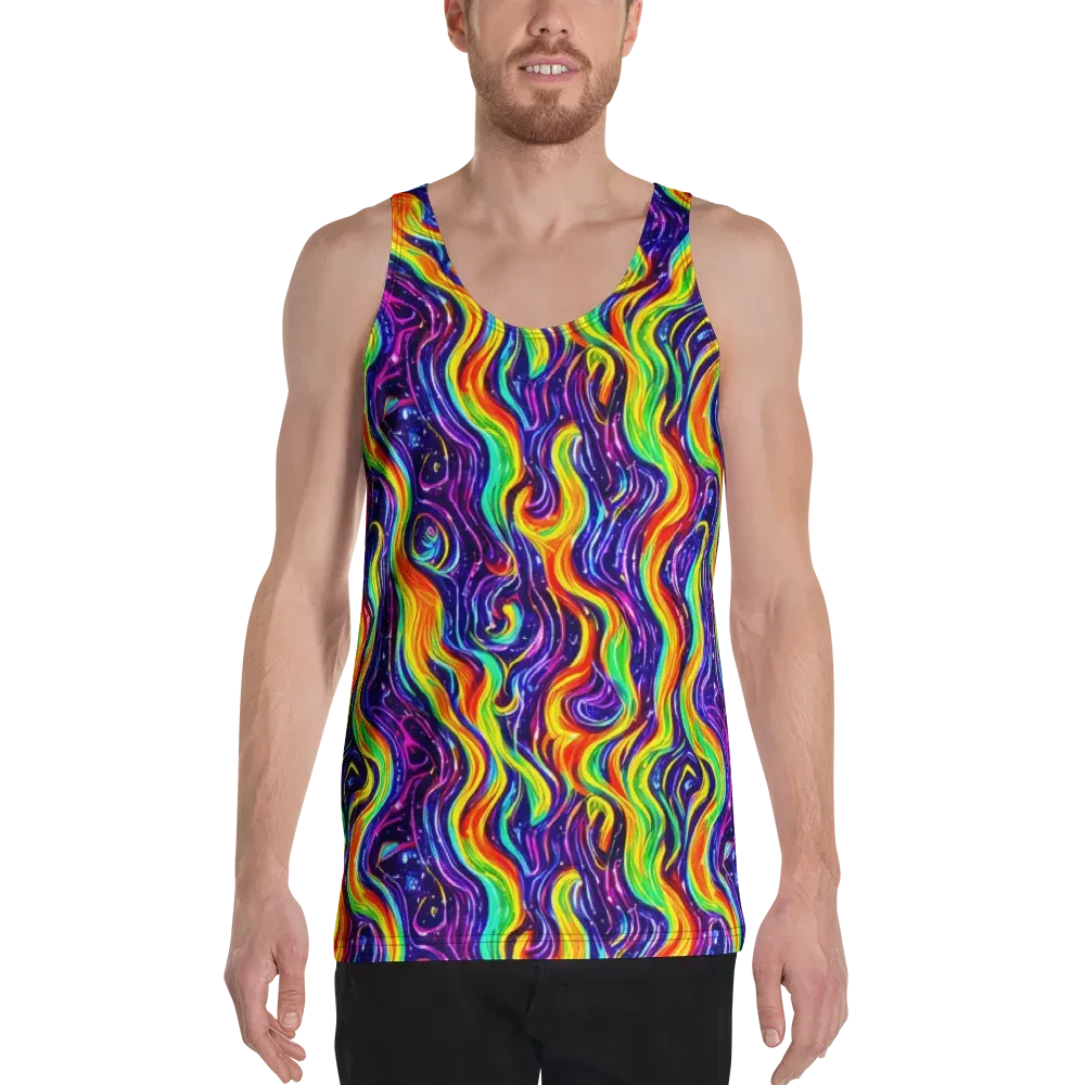 Galactic Flames on Men's Tank Top — Front
