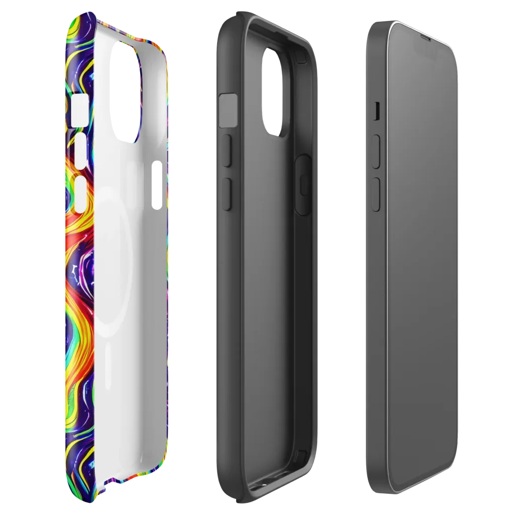 Galactic Flames on MagSafe Tough Case for iPhone® — Front