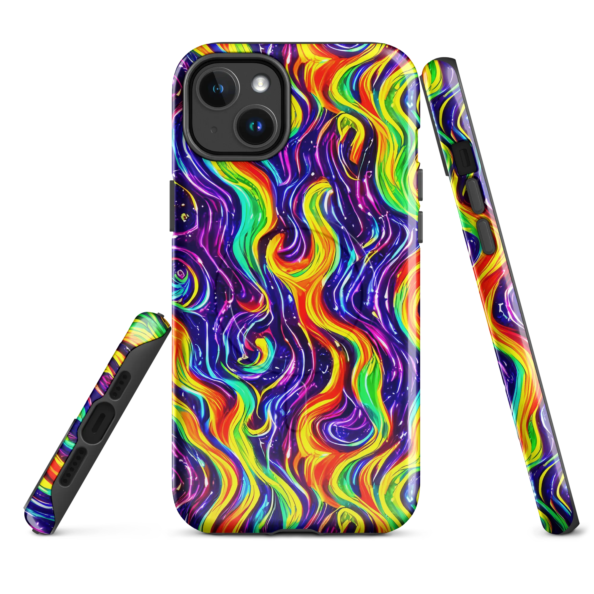 Galactic Flames on MagSafe Tough Case for iPhone® — Front