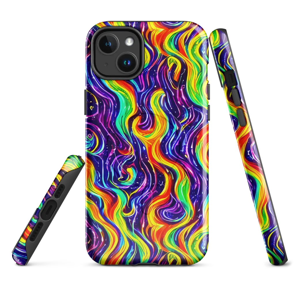 Galactic Flames on MagSafe Tough Case for iPhone® — Front