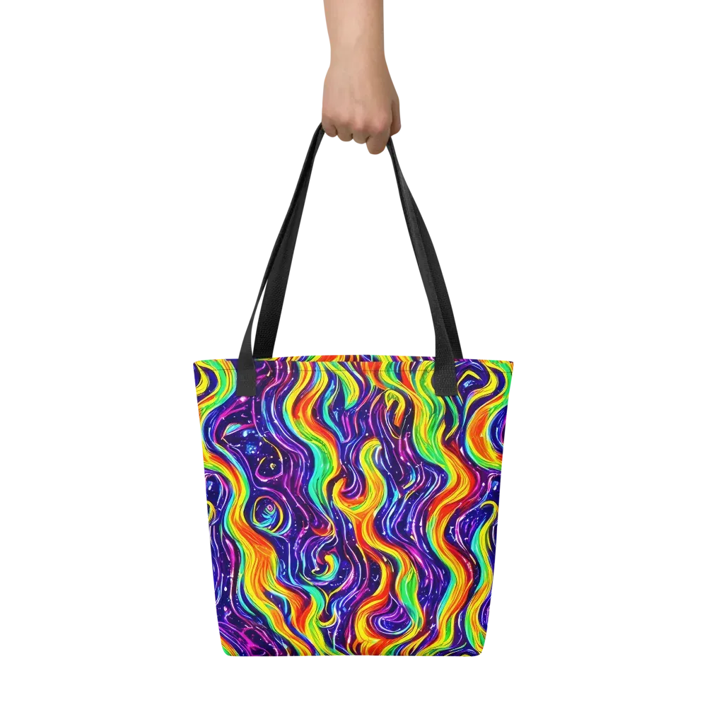 Galactic Flames on Tote Bag — Front
