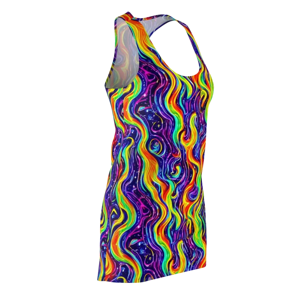 Galactic Flames on Racerback Dress — Front Side