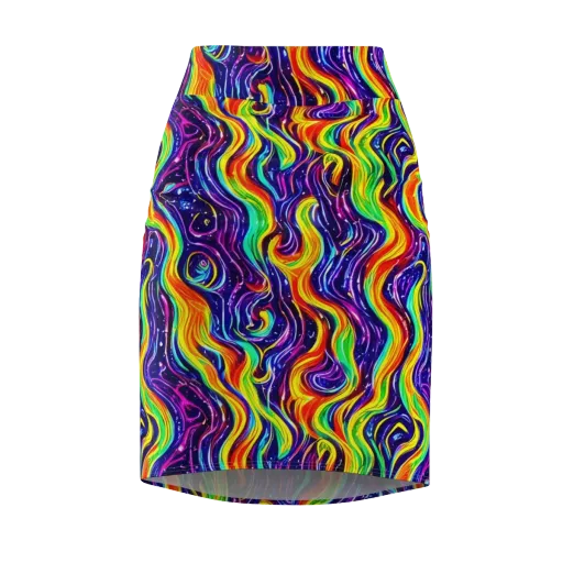 Galactic Flames on a Pencil Skirt