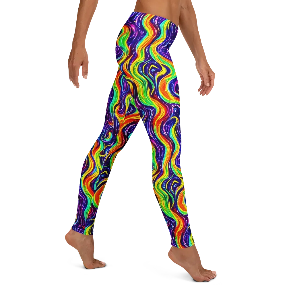 Galactic Flames on Leggings — Right