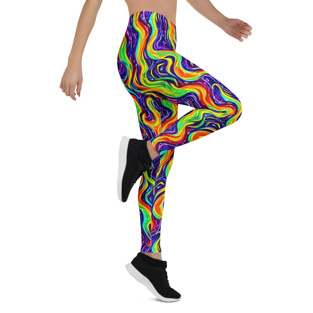 Galactic Flames on Leggings — Right